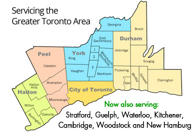 Greater Toronto area map