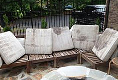 Patio cushion cleaning services