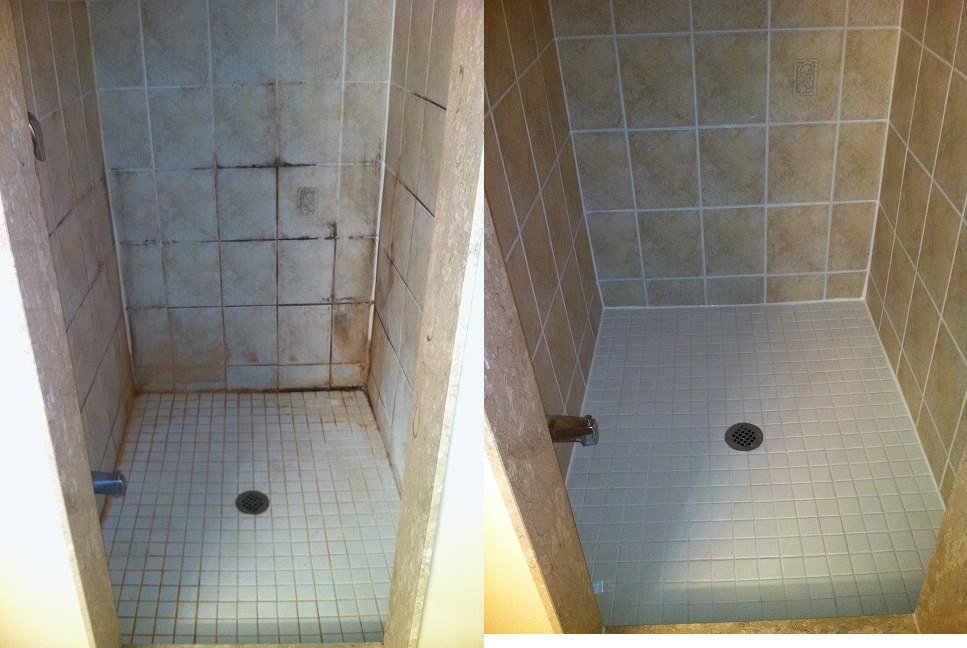Shower refinishing and grout restoration services